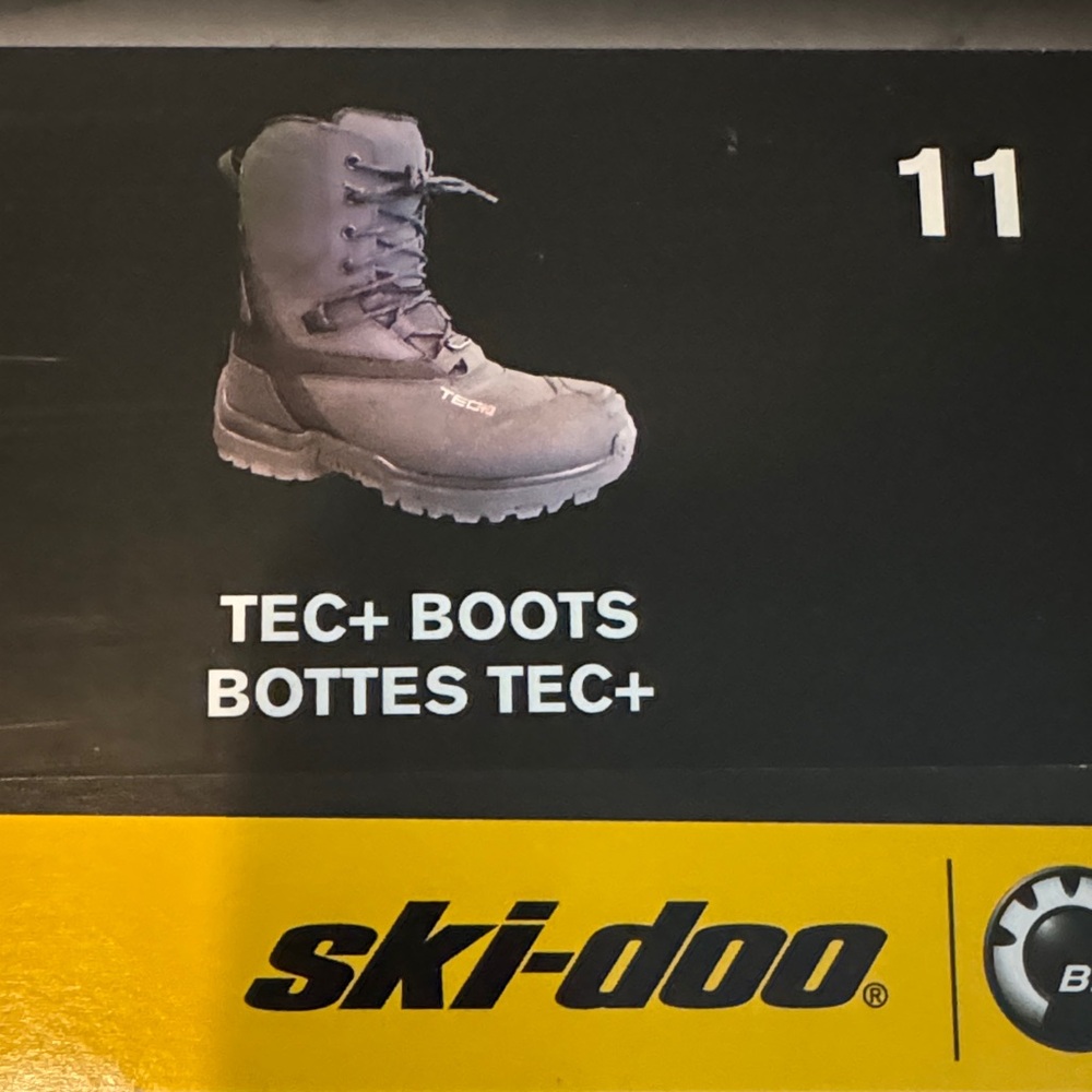 Ski-Doo Gray TEC+ Boots for Men US ONLY